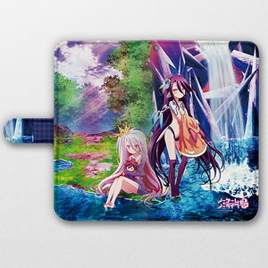 No Game No Life: Zero Original Illustration Book Style Smartphone Case - Shiro And Shuvi (L Size)_