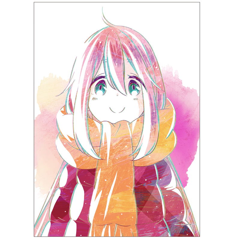 Yurucamp Ani-Art Wall Scroll: Kagamihara Nadeshiko image 2