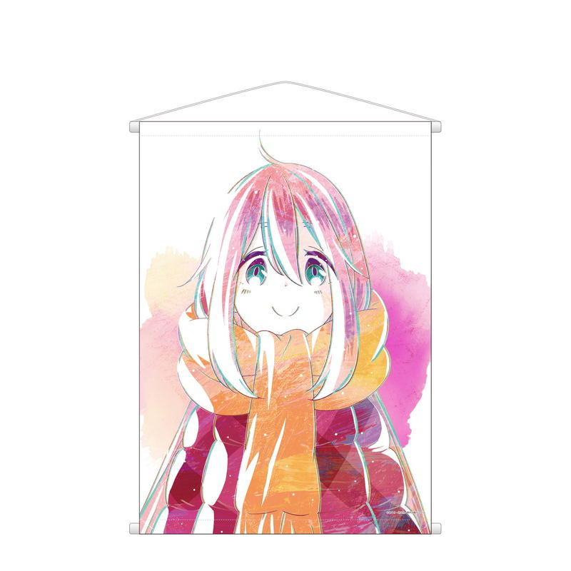 Yurucamp Ani-Art Wall Scroll: Kagamihara Nadeshiko image 1