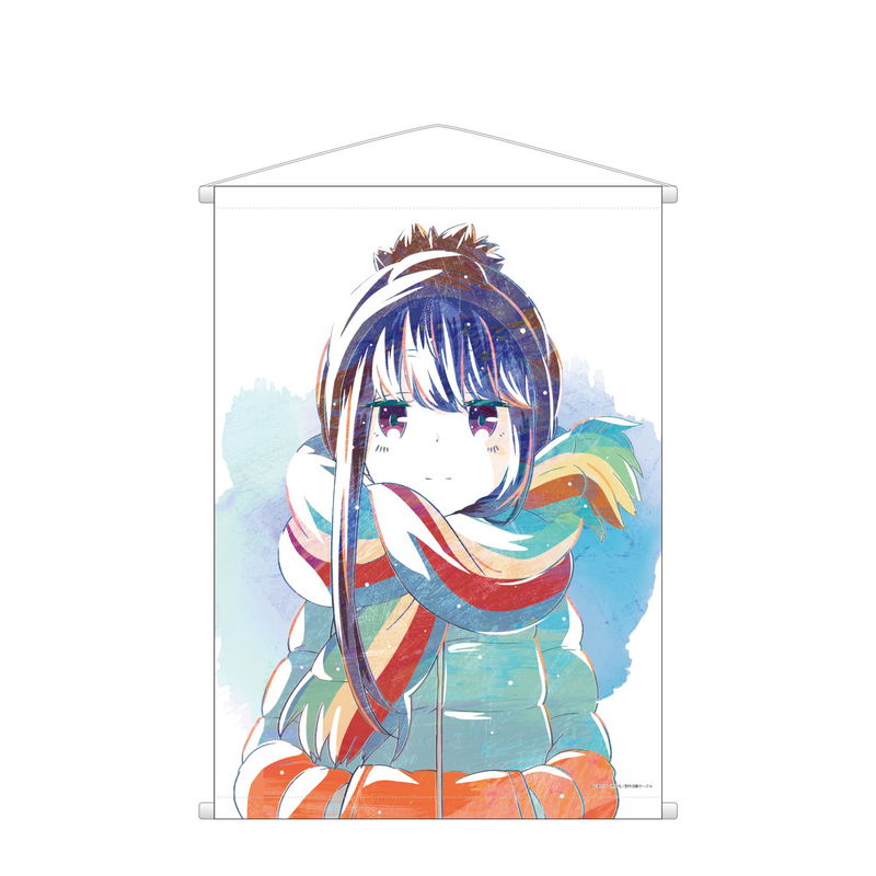 Yurucamp Ani-Art Wall Scroll: Shima Rin image 1