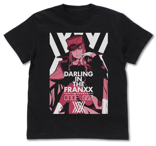 Darling In The Franxx - Zero Two T-shirt Black (S Size)