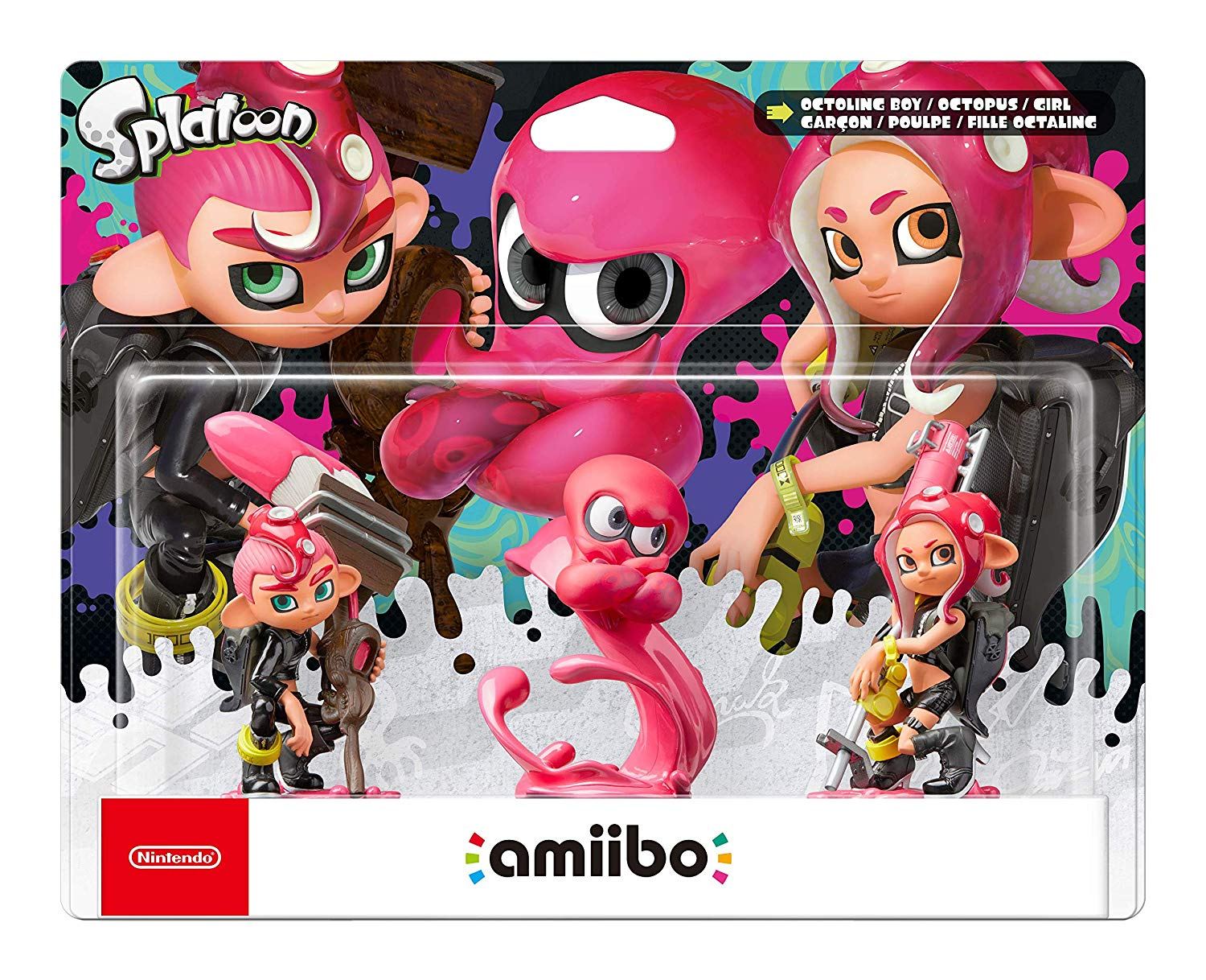 Splatoon 2 Series Figure Triple Pack (Octoling Boy Octoling / Octoling Girl) for Wii U, New New 3DS LL / XL, SW