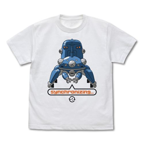 Ghost In The Shell: Stand Alone Complex - Synchronizing With Tachikoma  T-shirt White (L Size)