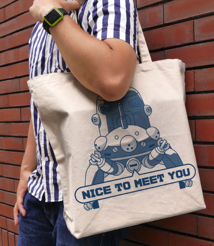 Ghost In The Shell: Stand Alone Complex - Tachikoma Large Tote Bag Natural image 2