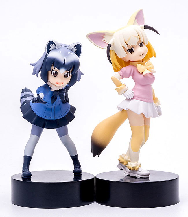 Kemono Friends PLAMAX MF-29 1/20 Scale Model Kit: My Pace Chasers / Common Raccoon & Fennec image 2