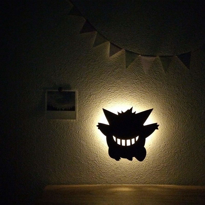 Pokemon Built in LED Light - Pokemon Gengar Wall Light image 3