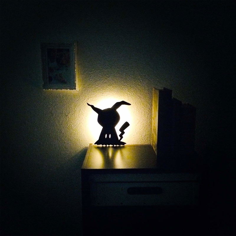 Pokemon Built in LED Light - Mimikyu Wall Light image 3