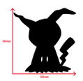 Pokemon Built in LED Light - Mimikyu Wall Light thumbnail 5