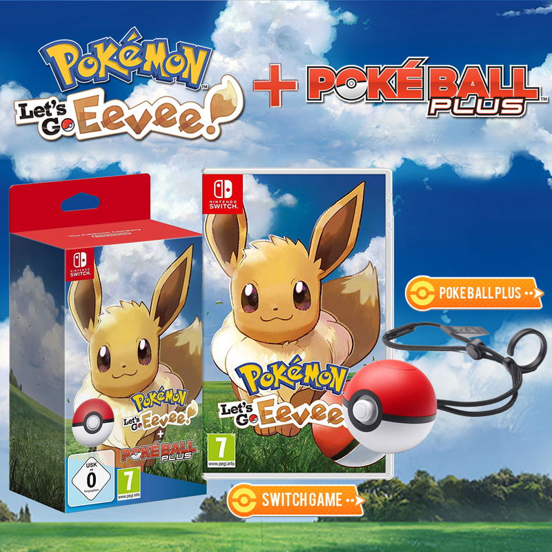 Pokemon: Let's Go, Eevee! + Poke Ball Plus Pack image 1