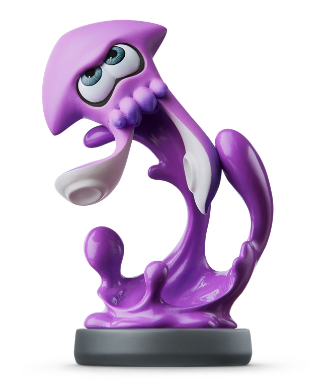 amiibo Splatoon Series Figure (Ika Neon Purple) (Re-run) image 2