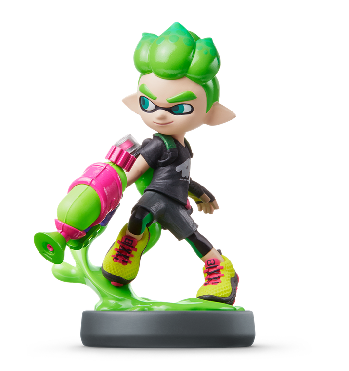 amiibo Splatoon Series Figure (Boy Neon Green) (Re-run) image 2