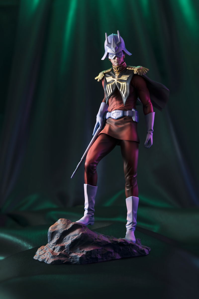 Gundam Guys Generation Mobile Suit Gundam 1/8 Scale Pre-Painted Figure: Char Aznable Art Graphics image 1