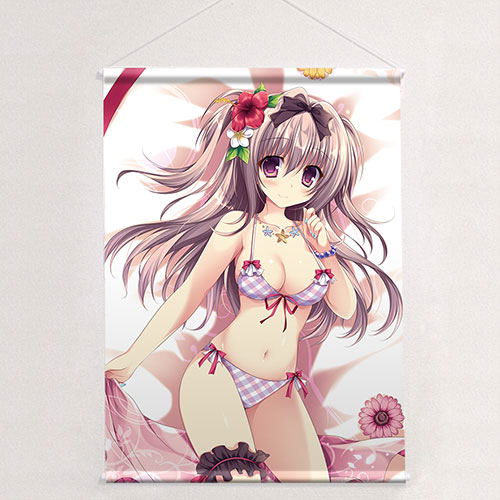 Hana Nanaroba Original Illustration B2 Wall Scroll: Tachibana Neo Swimwear image 1