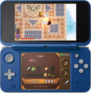 New Nintendo 2DS XL Hylian Shield Edition