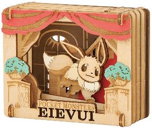Pokemon Paper Theater Wood Style - Eevee