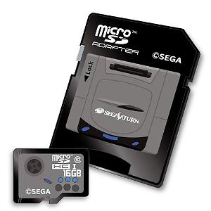 Sega Saturn microSDHC card + SD Adapter Set (16 GB)