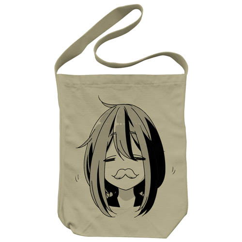 Yurucamp - Nadeshiko And Beard Shoulder Tote Bag Sand Khaki image 1