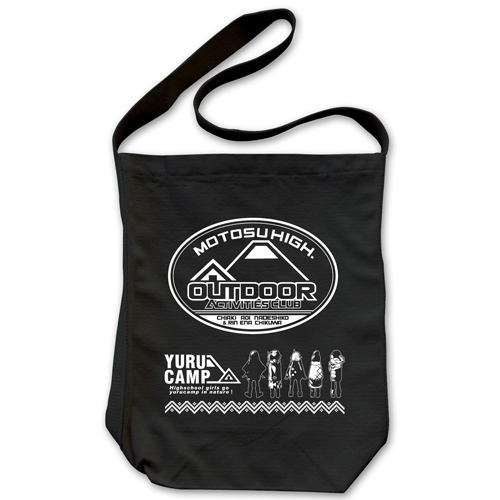 Yurucamp Shoulder Tote Bag Black image 1