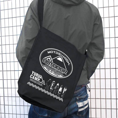 Yurucamp Shoulder Tote Bag Black image 2