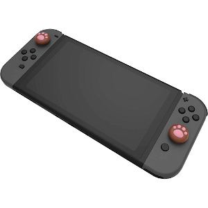 CYBER · Neko-chan Analog Stick Cover for Nintendo Switch Joy-Con (Brown x Pink)