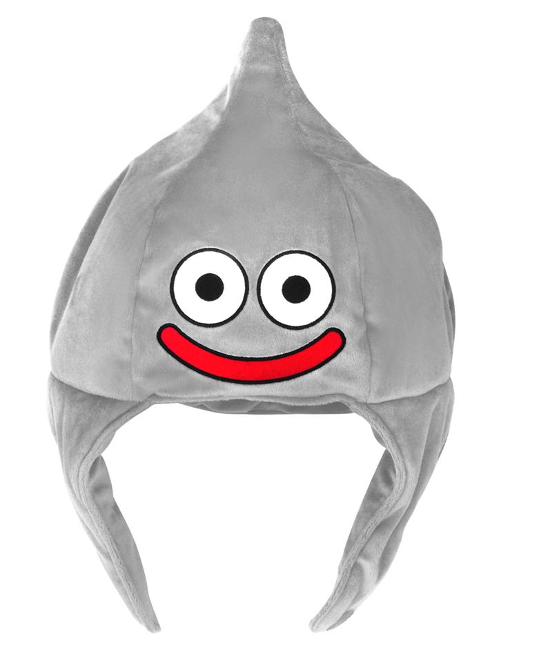 Dragon Quest Smile Slime Plush Cap Metal Slime Gray image 1
