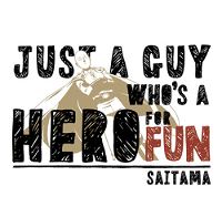 One-Punch Man: Just A Guy Who's A Hero For Fun T-shirt White (L Size)