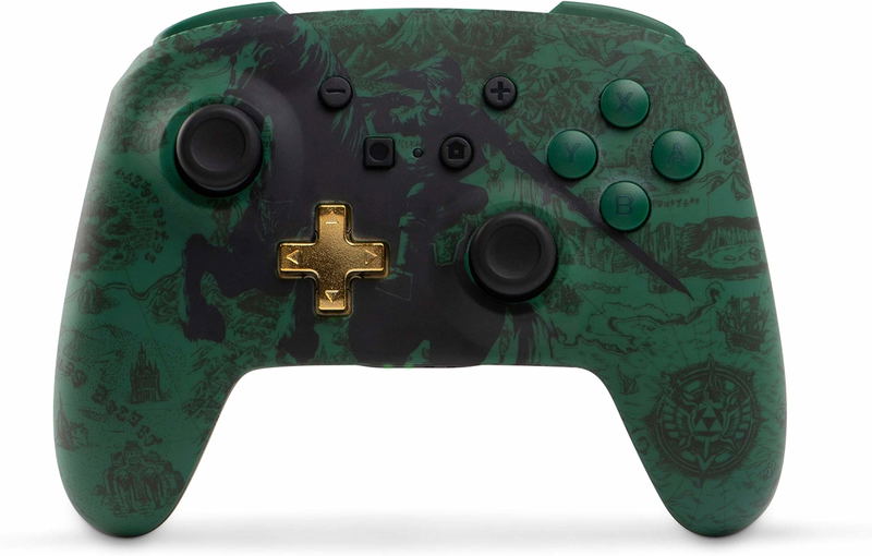 PowerA Enhanced Wireless Controller for Nintendo Switch (Link Silhouette) image 1