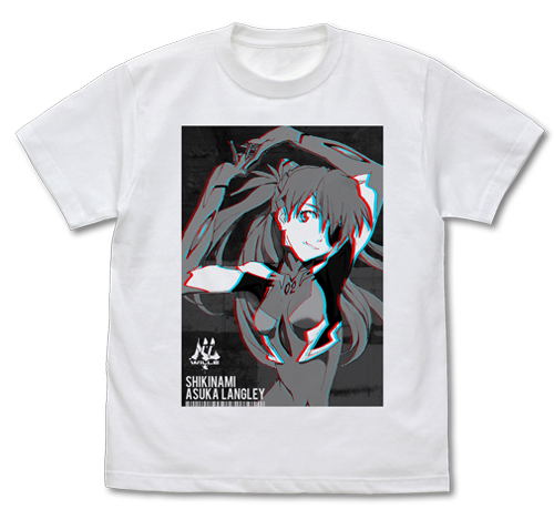 Evangelion - Shikinami Asuka Langley Graphic T-shirt White (M Size) image 1
