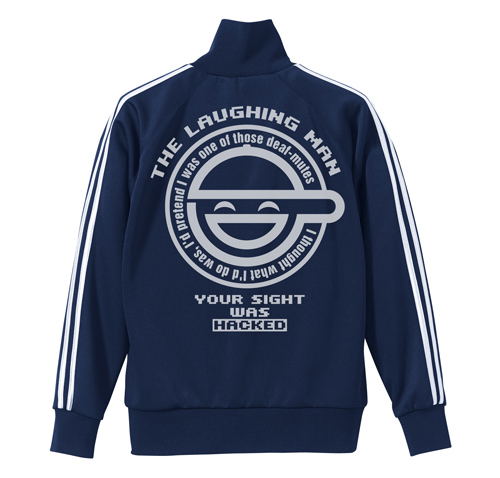 Ghost In The Shell Stand Alone Complex - The Laughing Man Jersey Navy x White (XL Size) image 1