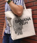 Banana Fish Large Tote Bag Natural thumbnail 2