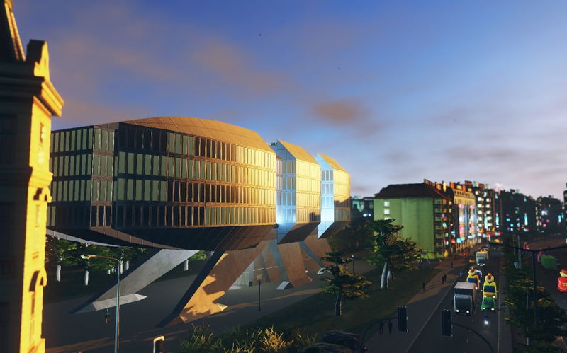 Cities: Skylines - Content Creator Pack: High-Tech Buildings (DLC) <span class="ext" style="background-color: #B0000F; color: #FFFFFF;">DLC</span> <span class="ext" style="background-color: #2a475e; color: #FFFFFF;">STEAM</span> <span class="ext ext_digital">digital</span> image 5