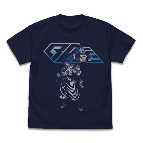 Dragon Ball Super: Broly - Super Saiyan Blue Goku And Vegeta T-shirt Navy (XL Size) image 1