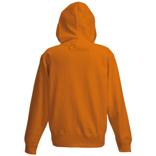 【Mサイズ】$ Hooded Sweatshirt（$フーディー） Maus Face Pullover Hoodie Orange (M Size)