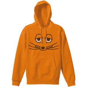 Maus Face Pullover Hoodie Orange (XL Size)_