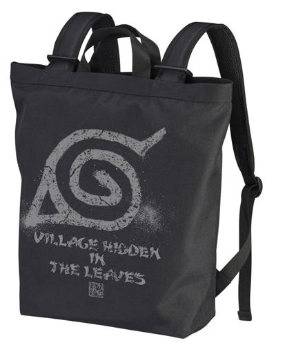 Naruto Shippuden - Village Hidden In The Leaves 2way Backpack Black image 1