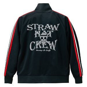 One Piece - Straw Hat Crew Vintage Style Jersey Black x White x Red (S Size)