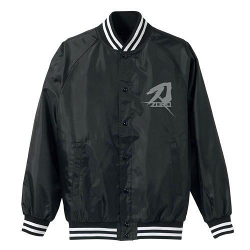 One Piece - Zoro Sukajan Style Nylon Jacket Black x White (XL Size)