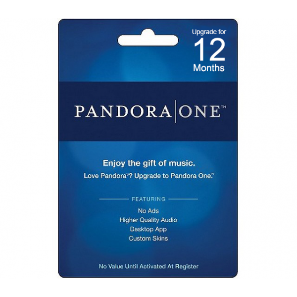 Pandora 12-Month Pandora One Subscription Card <span class="ext ext_digital">digital</span> image 1
