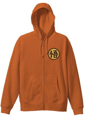 Dragon Ball Z - Goku Mark Zippered Hoodie Orange (L Size)_