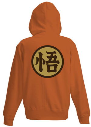 Dragon Ball Z - Goku Mark Zippered Hoodie Orange (L Size)_