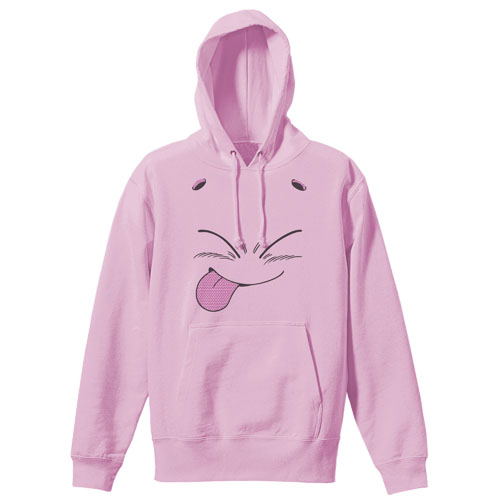 Dragon Ball Z - Majin Buu Face Pullover Hoodie Light Pink (M Size)