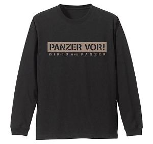 Girls Und Panzer Das Finale - Miho Nishizumi Sleeve Rib Long Sleeve T-shirt Black (L Size)