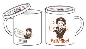 Girls Und Panzer Das Finale - PzIV Fibel Manual Mug Cup With Cover_