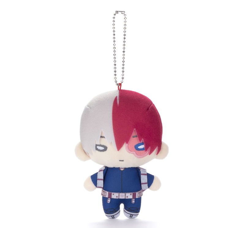 Nitotan My Hero Academia Plush with Ball Chain: Shoto Todoroki (New Costume Ver.) image 1