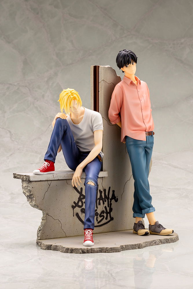 新品 BANANA FISH アッシュ ＆ 英二 フィギュア ARTFX 1/8 ARTFX J Banana Fish 1/8 Scale Pre-Painted Figure: Ash & Eiji