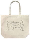 Bloom Into You Large Tote Bag Natural thumbnail 1