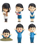 Irasutoya Collectible Figures 01 (Set of 6 pieces) thumbnail 1