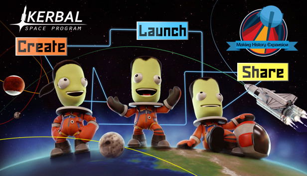 Kerbal Space Program: Making History Expansion (DLC) <span class="ext" style="background-color: #B0000F; color: #FFFFFF;">DLC</span> <span class="ext" style="background-color: #2a475e; color: #FFFFFF;">STEAM</span> <span class="ext ext_digital">digital</span> image 1