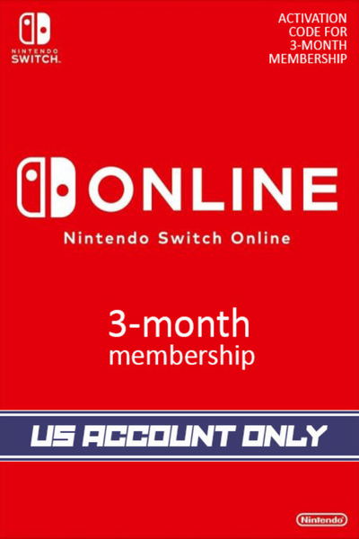 Nintendo Switch Online Month Individual Membership US Account