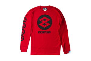 Splatoon 2 Tako Long Sleeve T-shirt Red (XL Size)_